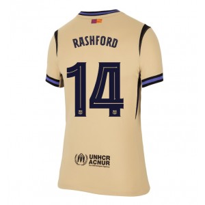 Fotbalové Dres Barcelona Marcus Rashford #14 Dámské Venkovní Oblečení 2025-26 Krátký Rukáv